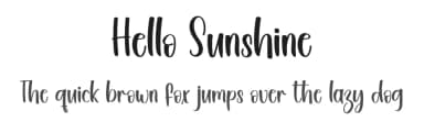 Hello Sunshine by Inermedia Studio — Script Handwritten Font — thumbnail 1