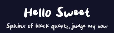 Hello Sweet by MJType — Script Handwritten Font — thumbnail 2
