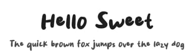 Hello Sweet by MJType — Script Handwritten Font — thumbnail 1