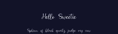 Hello Sweetie by JunCreative — Script Handwritten Font — thumbnail 2