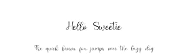 Hello Sweetie by JunCreative — Script Handwritten Font — thumbnail 1