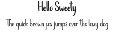 Hello Sweety by Hardiboy Design — Script Handwritten Font — thumbnail 1