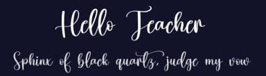Hello Teacher by Scratchones — Script Handwritten Font — thumbnail 2