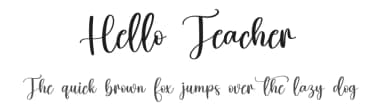 Hello Teacher by Scratchones — Script Handwritten Font — thumbnail 1