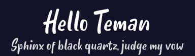 Hello Teman by 7NTypes — Script Handwritten Font — thumbnail 2