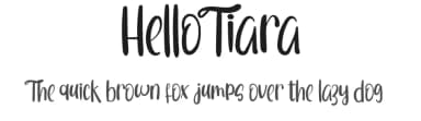 Hello Tiara by Milea Sajojo — Script Handwritten Font — thumbnail 1