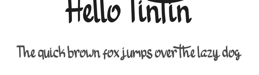 Hello Tintin by Inermedia Studio — Script Handwritten Font
