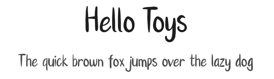 Hello Toys by Febryl Arully — Script Handwritten Font