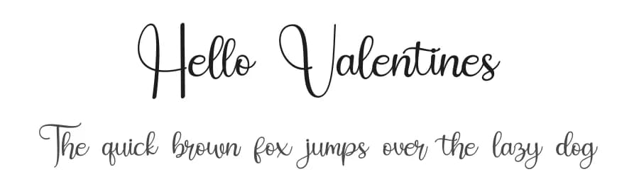 Hello Valentines by Bearytype — Script Handwritten Font