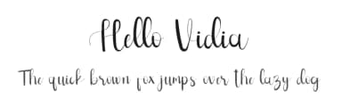 Hello Vidia by Inermedia Studio — Script Handwritten Font — thumbnail 1