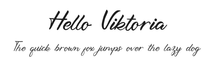 Hello Viktoria by Alpaprana Studio — Script Handwritten Font