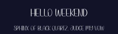 Hello Weekend by Andi Moz — Script Handwritten Font — thumbnail 2
