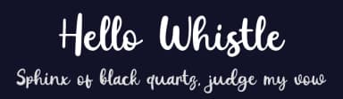 Hello Whistle by Khurasan — Script Handwritten Font — thumbnail 2