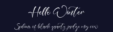 Hello Winter by Staircase Studio — Script Handwritten Font — thumbnail 2