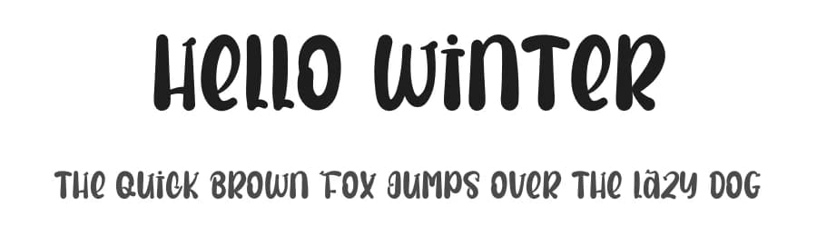 Hello Winter by Inermedia Studio — Script Handwritten Font
