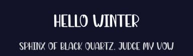 Hello Winter by Andi Moz — Script Handwritten Font — thumbnail 2