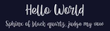 Hello World by Febryl Arully — Script Handwritten Font — thumbnail 2