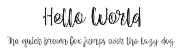 Hello World by Febryl Arully — Script Handwritten Font
