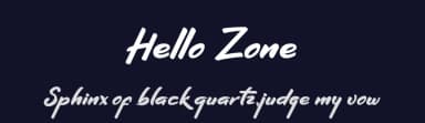 Hello Zone by Display Studio — Script Handwritten Font — thumbnail 2