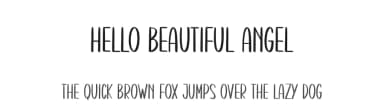 Hello Beautiful Angel by creatype designer — Script Handwritten Font — thumbnail 1