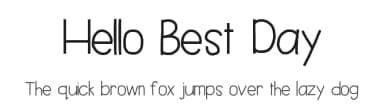 Hello Best Day by Jen Jones — Script Handwritten Font — thumbnail 1