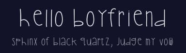 Hello Boyfriend by Jen Jones — Script Handwritten Font — thumbnail 2