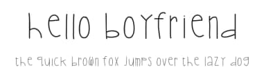 Hello Boyfriend by Jen Jones — Script Handwritten Font — thumbnail 1