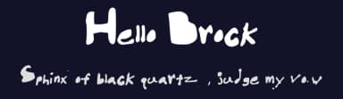 Hello Brock by BamWithSpam — Script Handwritten Font — thumbnail 2