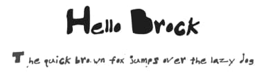 Hello Brock by BamWithSpam — Script Handwritten Font — thumbnail 1