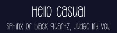 Hello Casual by Jen Jones — Script Handwritten Font — thumbnail 2