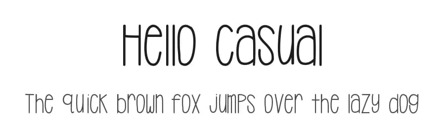 Hello Casual by Jen Jones — Script Handwritten Font