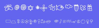 Hello Doodles by Jen Jones — Dingbats Font — thumbnail 3