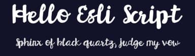 Hello Esli Script by Jen Jones — Script Handwritten Font — thumbnail 2