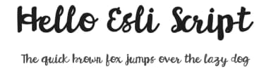 Hello Esli Script by Jen Jones — Script Handwritten Font — thumbnail 1