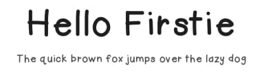 Hello Firstie by Jen Jones — Script Handwritten Font — thumbnail 1