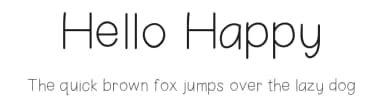 Hello Happy by Jen Jones — Script Handwritten Font — thumbnail 1