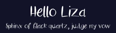 Hello Liza by Jen Jones — Script Handwritten Font — thumbnail 2