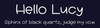 Hello Lucy by Jen Jones — Script Handwritten Font — thumbnail 2