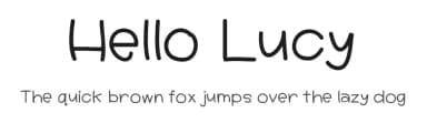 Hello Lucy by Jen Jones — Script Handwritten Font — thumbnail 1