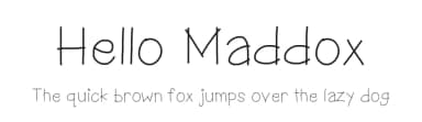 Hello Maddox by Jen Jones — Script Handwritten Font — thumbnail 1