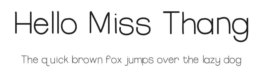 Hello Miss Thang by Jen Jones — Script Handwritten Font