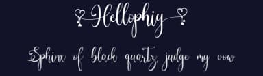 Hellophiy by Qwrtype Foundry — Script Handwritten Font — thumbnail 2