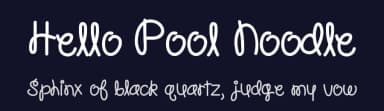 Hello Pool Noodle by Jen Jones — Script Handwritten Font — thumbnail 2