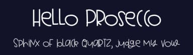 Hello Prosecco by Jen Jones — Script Handwritten Font — thumbnail 2
