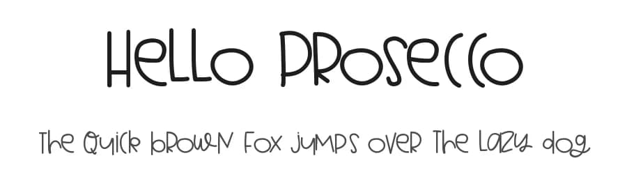 Hello Prosecco by Jen Jones — Script Handwritten Font