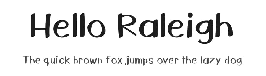 Hello Raleigh by Jen Jones — Script Handwritten Font