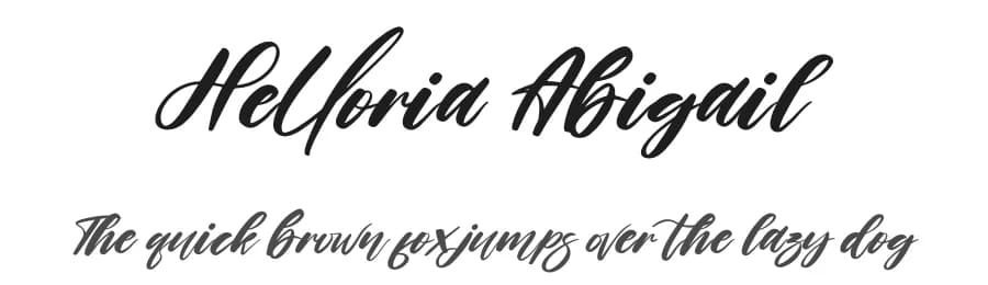 Helloria Abigail by Perspectype Studio - Letterena.com — Script Handwritten Font