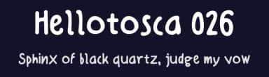Hellotosca 026 by Mametos Type Foundry — Script Handwritten Font — thumbnail 2