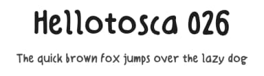 Hellotosca 026 by Mametos Type Foundry — Script Handwritten Font — thumbnail 1