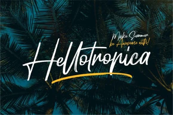 Hellotropica Font by Garisman Studio — Script Handwritten Font